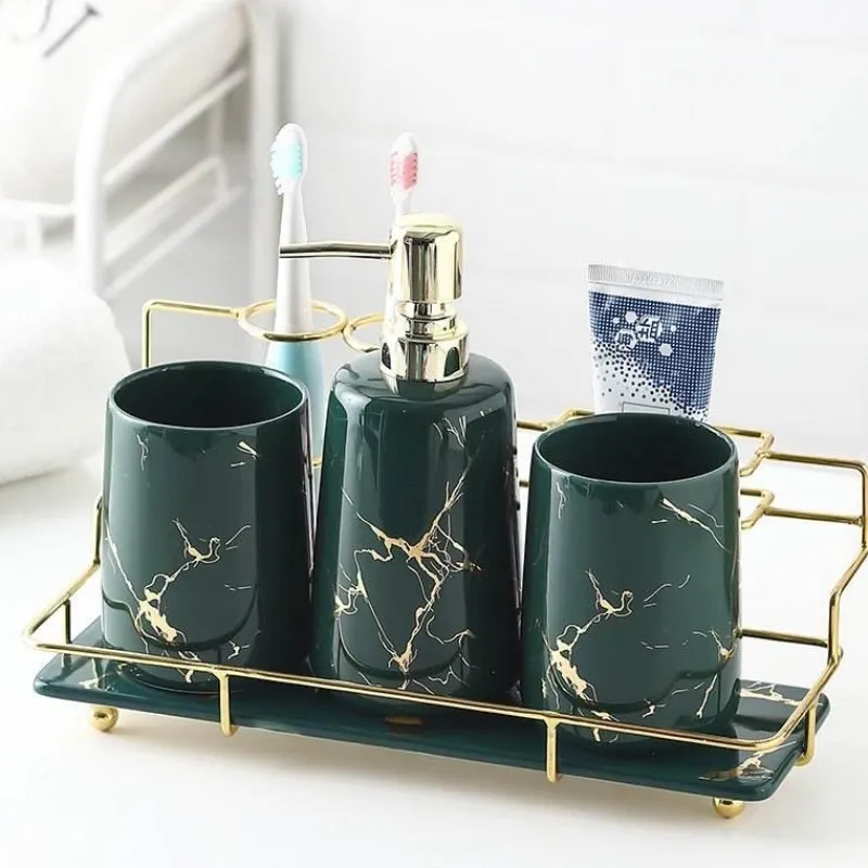 The Bath Nook Badezimmer-Leonardi Bathroom Accessories Set - Stylish Home Decor