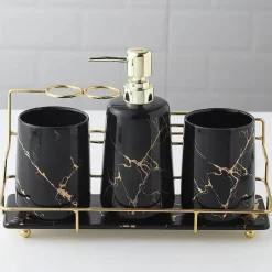 The Bath Nook Badezimmer-Leonardi Bathroom Accessories Set - Stylish Home Decor