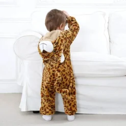 Little Nest Babykleidung|Babykleidung-Leoparden-Baby-Kapuzenkostüm – Süßes Tier-Outfit