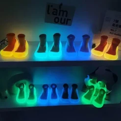 Damen Wilderness Haven Herrenschuhe|Damenschuhe-Leuchtende dicke Anti-Rutsch-Socken für den Innenbereich