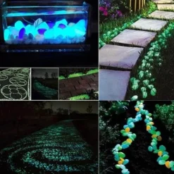 Adventure Basecamp Camping Im Freien|Outdoor-Artikel-Leuchtende Gartenwegsteine ​​– Leuchtende Landschaftsdekoration