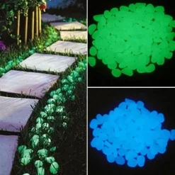 Adventure Basecamp Camping Im Freien|Outdoor-Artikel-Leuchtende Gartenwegsteine ​​– Leuchtende Landschaftsdekoration