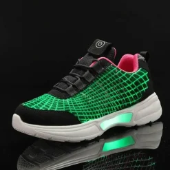 Damen Wilderness Haven Herrenschuhe|Damenschuhe-Leuchtende Glasfaser-Sneaker – bequeme wiederaufladbare Schuhe