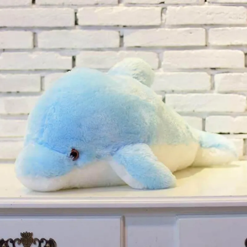 Kinder The Decor Haven Kinderwagen & Zubehör-Leuchtender Plüschdelfin – Kreatives Stofftierspielzeug