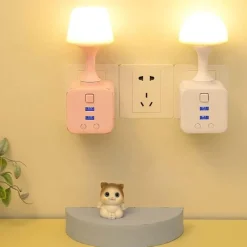 The Gilded Nest Gadgets Für Zuhause|Beleuchtung-Leuchtendes Nachtlicht mit Fernbedienung – im Dunkeln leuchtende Schlafzimmerlampe