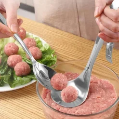 Tom Küche & Esszimmer-Löffel zum Formen von Fleischbällchen – Antihaft-Küchenwerkzeug für einfaches Kochen