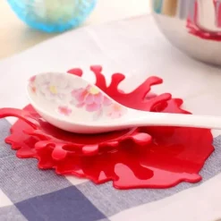 The Decor Haven Küche & Esszimmer-Löffelhalter für Tomatensoße – Lustiges Küchengerät für sauberes Kochen