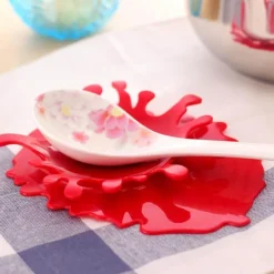 The Decor Haven Küche & Esszimmer-Löffelhalter für Tomatensoße – Lustiges Küchengerät für sauberes Kochen