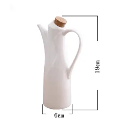 Decor Küche & Esszimmer-Ölflasche aus Keramik – einfaches Dosierwerkzeug für die Küche in reiner Farbe