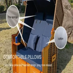 Nomad Gear Camping Im Freien|Outdoor-Artikel-Liegestuhl für den Außenbereich – Bequeme Sitzgelegenheiten auf der Terrasse