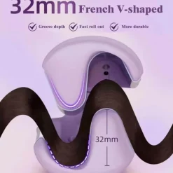 PureGlow Frauenpflege|Körperpflege-Lockenwickler für tiefe Wellen – Französisches Haarstyling-Tool