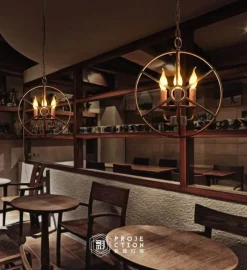 Comfort u0026 Style Beleuchtung-Loft Hanging Globe Iron Bird Cage Light - Modern Pendant Lamp