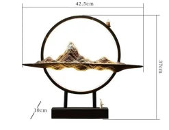 The Gilded Nest Beleuchtung-Lotus Buddha Ceramic Incense Burner Lamp - Decorative Aromatherapy Waterfall Lighting