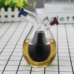 The Decor Haven Küche & Esszimmer-Ölspender - 2-in-1-Flasche zum einfachen Ausgießen