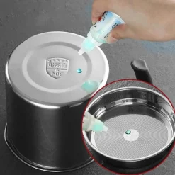 The Culinary Kit Küche & Esszimmer-Ölspender aus Edelstahl - Speiseölabscheider