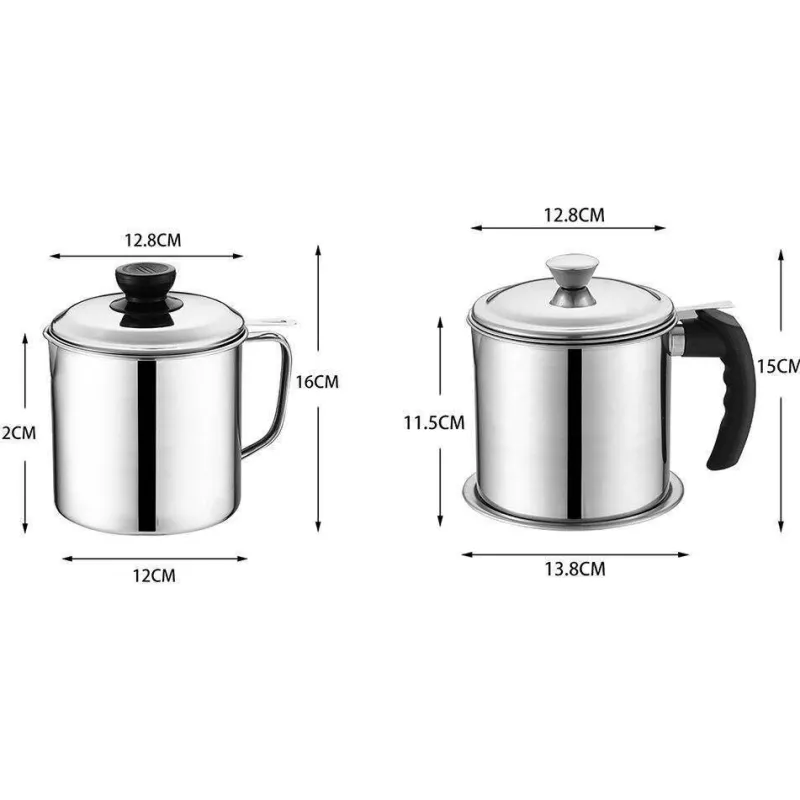 The Culinary Kit Küche & Esszimmer-Ölspender aus Edelstahl - Speiseölabscheider