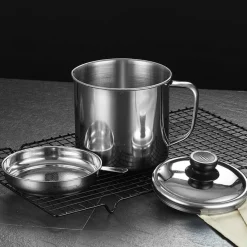 The Culinary Kit Küche & Esszimmer-Ölspender aus Edelstahl - Speiseölabscheider