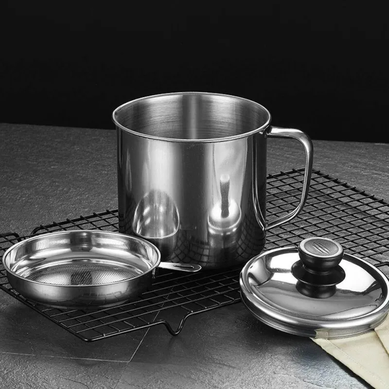 The Culinary Kit Küche & Esszimmer-Ölspender aus Edelstahl - Speiseölabscheider