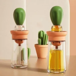 The Culinary Kit Küche & Esszimmer-Ölspenderflasche aus Glas - Soßen- und Dressingbehälter