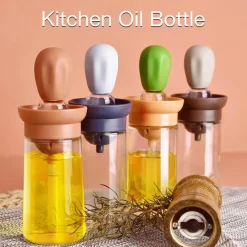 The Culinary Kit Küche & Esszimmer-Ölspenderflasche aus Glas - Soßen- und Dressingbehälter