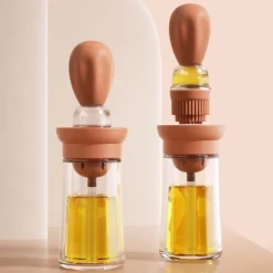 The Culinary Kit Küche & Esszimmer-Ölspenderflasche aus Glas - Soßen- und Dressingbehälter