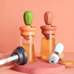 The Culinary Kit Küche & Esszimmer-Ölspenderflasche aus Glas - Soßen- und Dressingbehälter