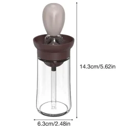 The Culinary Kit Küche & Esszimmer-Ölspenderflasche aus Glas - Soßen- und Dressingbehälter