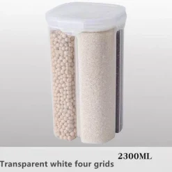 Space Savvy Küche & Esszimmer-Luftdichter Mehrkorn-Aufbewahrungsbehälter – versiegelter Lebensmittelbehälter