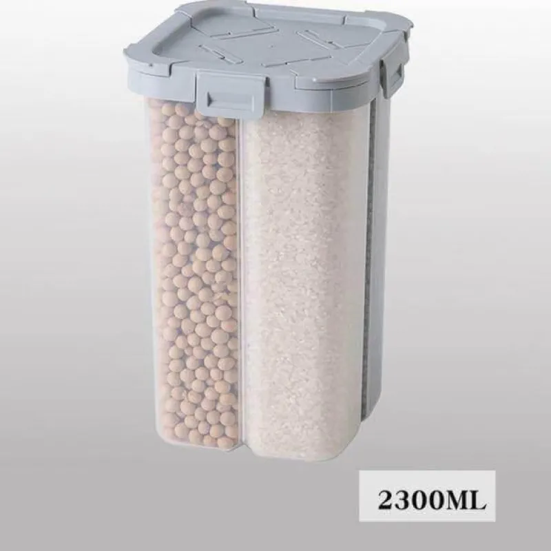 Space Savvy Küche & Esszimmer-Luftdichter Mehrkorn-Aufbewahrungsbehälter – versiegelter Lebensmittelbehälter