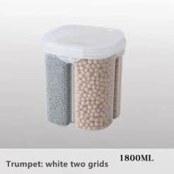 Space Savvy Küche & Esszimmer-Luftdichter Mehrkorn-Aufbewahrungsbehälter – versiegelter Lebensmittelbehälter