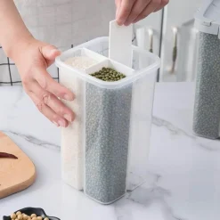 Space Savvy Küche & Esszimmer-Luftdichter Mehrkorn-Aufbewahrungsbehälter – versiegelter Lebensmittelbehälter