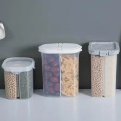 Space Savvy Küche & Esszimmer-Luftdichter Mehrkorn-Aufbewahrungsbehälter – versiegelter Lebensmittelbehälter