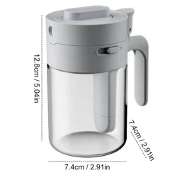 The Culinary Kit Küche & Esszimmer-Luftdichtes Gewürzglas aus Glas mit Verschlusslöffel – Aufbewahrungsbehälter für die Küche