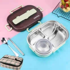 Adventure Basecamp Camping-Werkzeuge|Camping Im Freien-Lunchbox aus Edelstahl – Auslaufsicherer Behälter