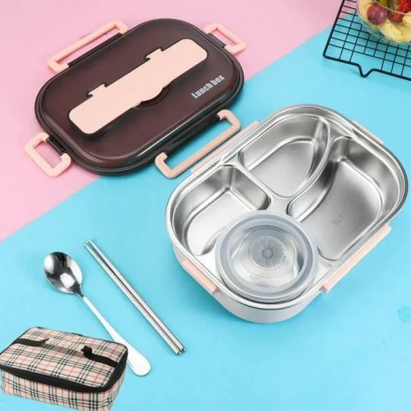 Adventure Basecamp Camping-Werkzeuge|Camping Im Freien-Lunchbox aus Edelstahl – Auslaufsicherer Behälter