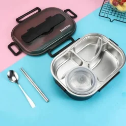 Adventure Basecamp Camping-Werkzeuge|Camping Im Freien-Lunchbox aus Edelstahl – Auslaufsicherer Behälter