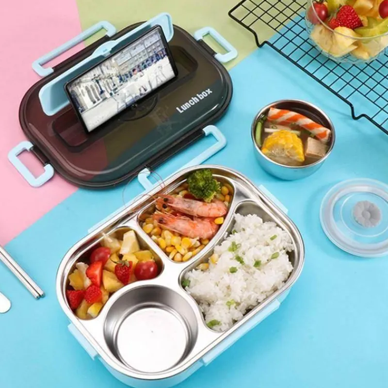 Adventure Basecamp Camping-Werkzeuge|Camping Im Freien-Lunchbox aus Edelstahl – Auslaufsicherer Behälter