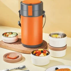 The Decor Haven Camping-Werkzeuge|Camping Im Freien-Lunchbox aus Edelstahl – Behälter zur Aufbewahrung von Mahlzeiten