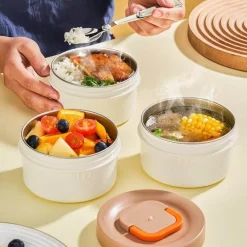 The Decor Haven Camping-Werkzeuge|Camping Im Freien-Lunchbox aus Edelstahl – Behälter zur Aufbewahrung von Mahlzeiten