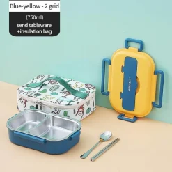 Trail u0026 Beyond Camping Im Freien|Outdoor-Artikel-Lunchbox aus Edelstahl für Kinder – Bento-Box mit mehreren Fächern