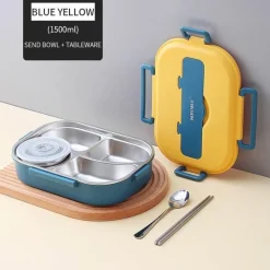 Trail u0026 Beyond Camping Im Freien|Outdoor-Artikel-Lunchbox aus Edelstahl für Kinder – Bento-Box mit mehreren Fächern