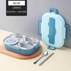 Trail u0026 Beyond Camping Im Freien|Outdoor-Artikel-Lunchbox aus Edelstahl für Kinder – Bento-Box mit mehreren Fächern