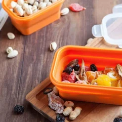 Tom Küche & Esszimmer-Lunchbox-Set aus Silikon – umweltfreundliche, tragbare Lebensmittelbehälter