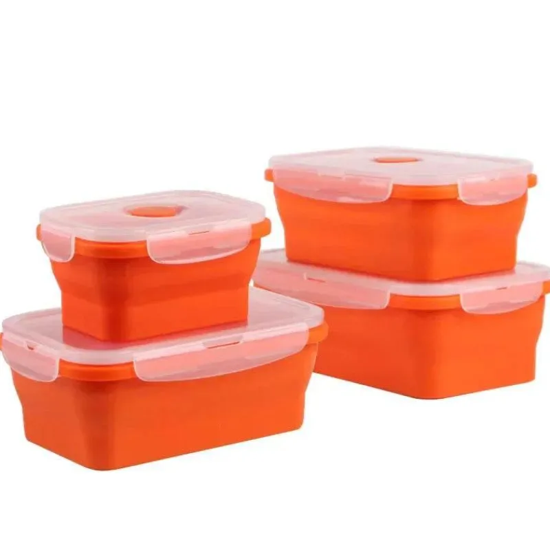 Tom Küche & Esszimmer-Lunchbox-Set aus Silikon – umweltfreundliche, tragbare Lebensmittelbehälter