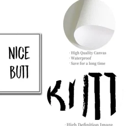 Tranquil Waters Badezimmer-Lustige Badezimmer-Wandkunst – Schönes Hintern-Dekor Poster