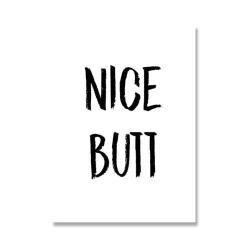 Tranquil Waters Badezimmer-Lustige Badezimmer-Wandkunst – Schönes Hintern-Dekor Poster