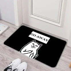 Ember u0026 Ivy Gadgets Für Zuhause-Lustige rutschfeste Fußmatte – waschbar „Please Go Away“ Willkommensmatte