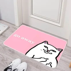 Ember u0026 Ivy Gadgets Für Zuhause-Lustige rutschfeste Fußmatte – waschbar „Please Go Away“ Willkommensmatte