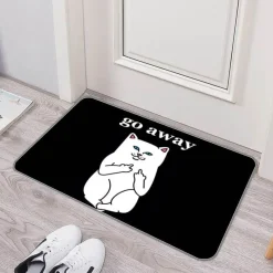 Ember u0026 Ivy Gadgets Für Zuhause-Lustige rutschfeste Fußmatte – waschbar „Please Go Away“ Willkommensmatte