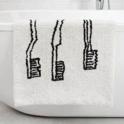 The Blissful Bath Badezimmer-Lustiger nordischer Badezimmerteppich - Humorvoller Teppich